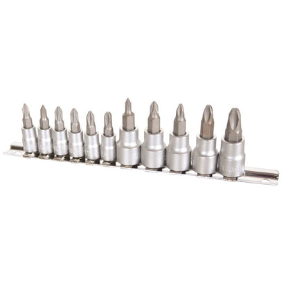 KINCROME 1 4inch and 3 8inch Phillips Socket Set - 11 Piece K5026