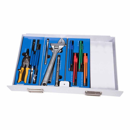 KINCROME 219 Piece 1 4, 3 8 And 1 2 Inch Drive Truck Box Tool Kit White K1258W