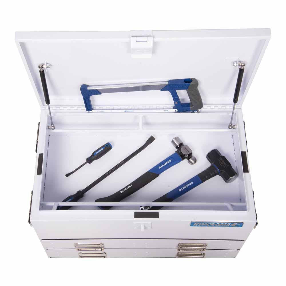 KINCROME 219 Piece 1 4, 3 8 And 1 2 Inch Drive Truck Box Tool Kit White K1258W