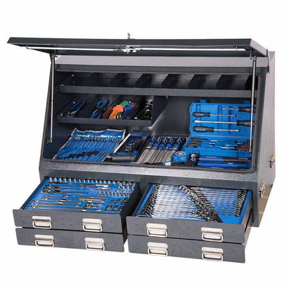 KINCROME 232 Piece 1 4, 3 8 And 1 2 Inch Drive Upright Truck Box Tool Kit K1259