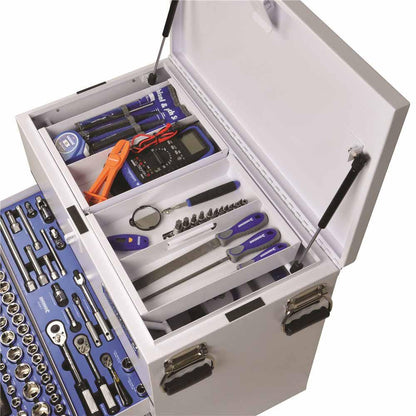 KINCROME 280 Piece 1 4, 3 8 and 1 2 Inch Drive Truck Box Tool Kit White K1255W