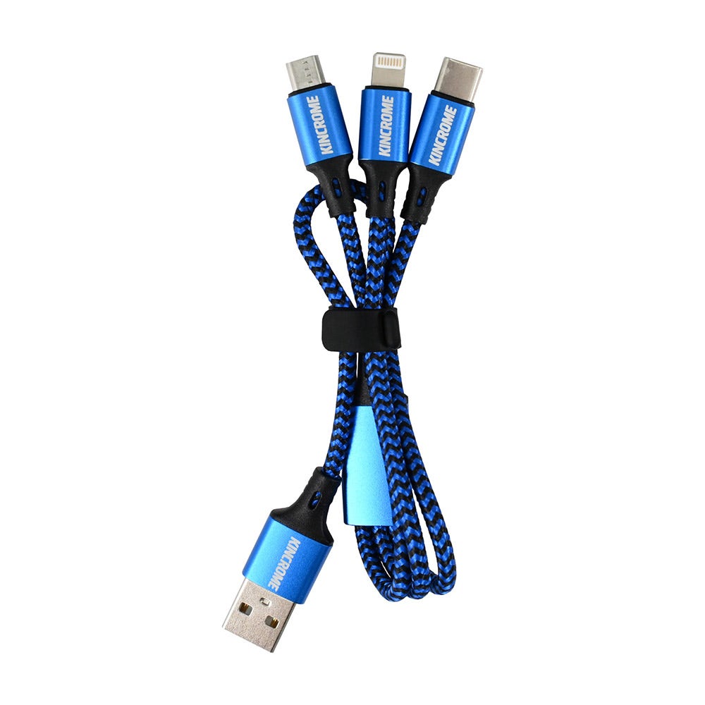 KINCROME 30cm 3 In 1 Phone Cable KP1440