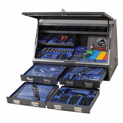 KINCROME 386 Piece 1 4, 3 8 And 1 2 Inch Drive Upright Truck Box Tool Kit K1257