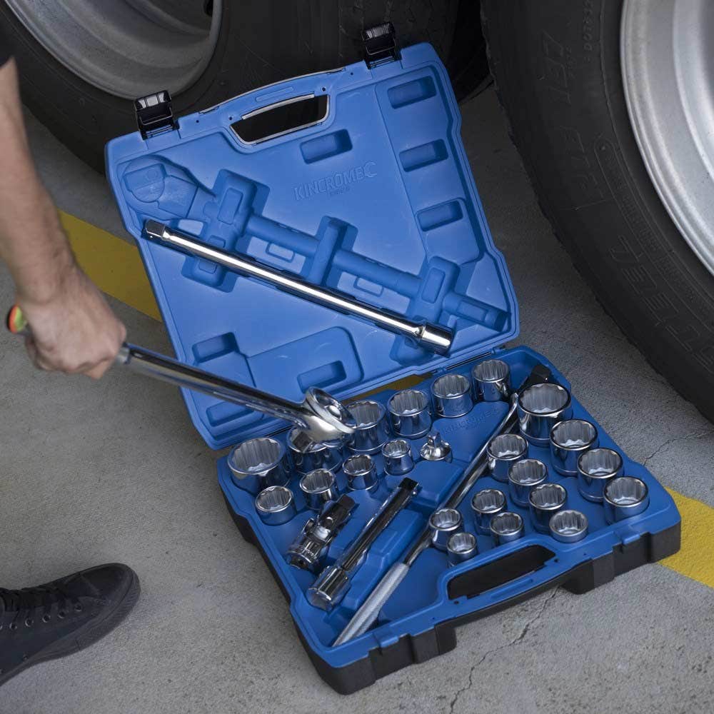 KINCROME 3 4inch Drive Socket Set - Metric and Imperial - 28 Piece K28145