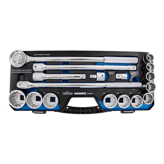 KINCROME 3 4inch Drive Socket Set - 17 Piece K28047