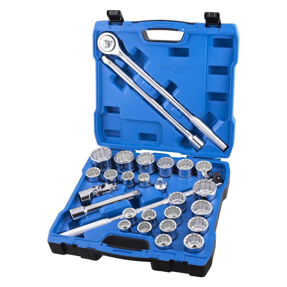 KINCROME 3 4inch Drive Socket Set - Metric and Imperial - 28 Piece K28145