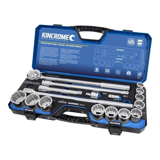 KINCROME 3 4inch Drive Socket Set - 17 Piece K28047