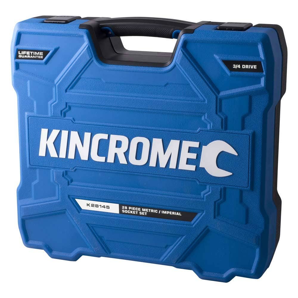 KINCROME 3 4inch Drive Socket Set - Metric and Imperial - 28 Piece K28145