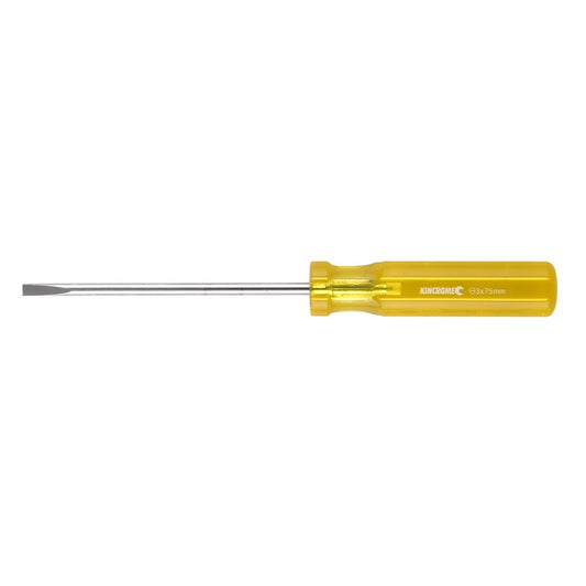 KINCROME 3 x 75mm Acetate Blade Screwdriver K5151