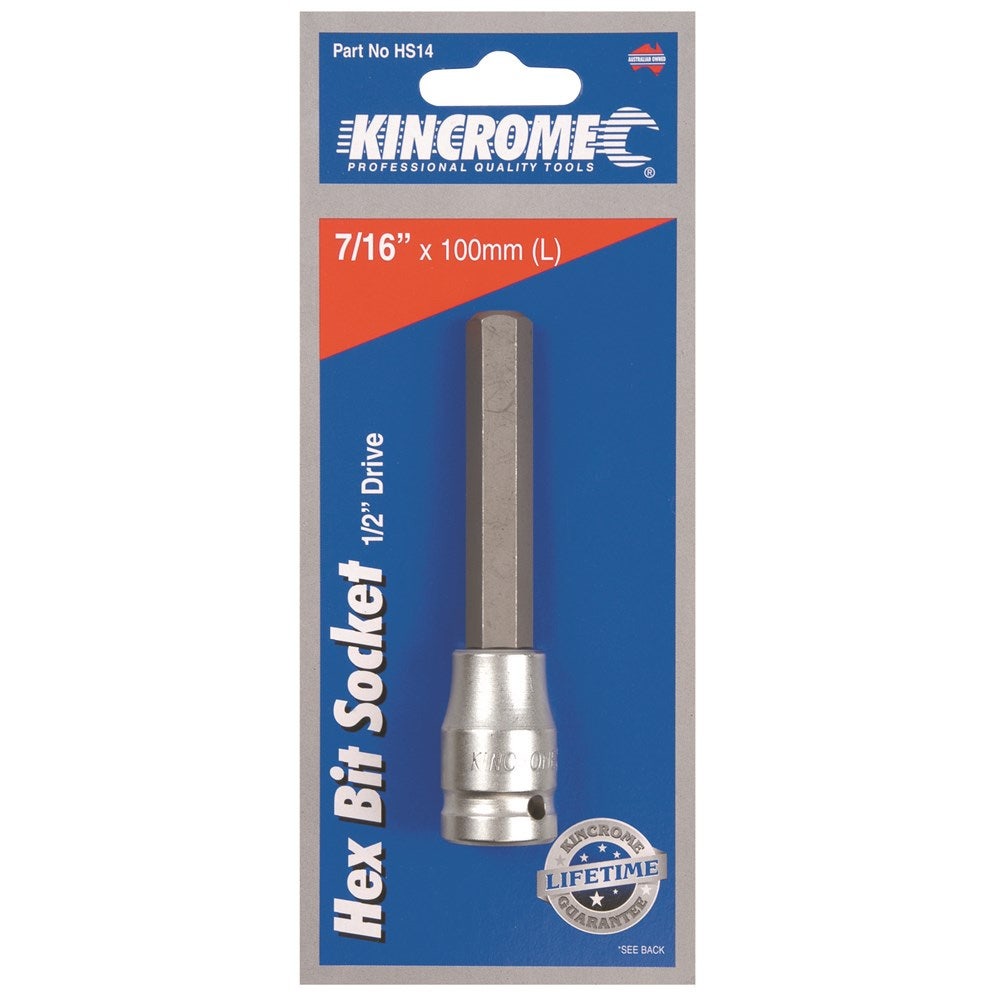 KINCROME 7 16inch 1 2inch Hex Bit Socket Drive HS14