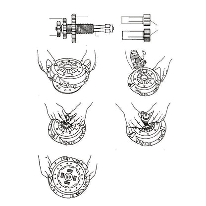 KINCROME 7 Piece Universal Clutch Aligning Tool K080014