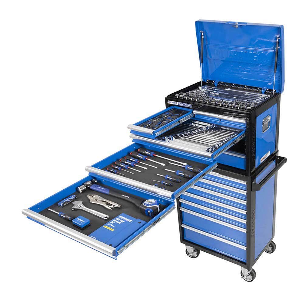 KINCROME Evolution 205 Piece 14 Drawer Chest and Trolley Tool Kit K1230