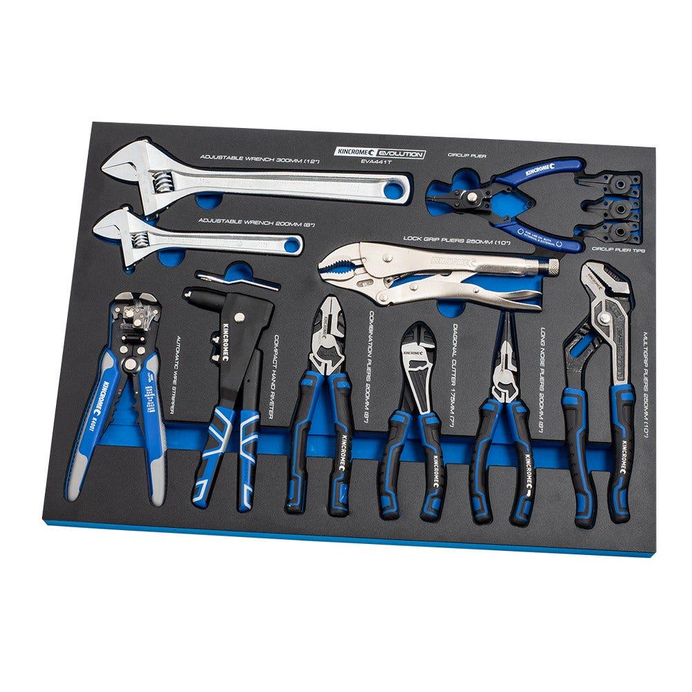 KINCROME Evolution Tool Workshop 367 Piece 18 Drawer w. Trolley K1229