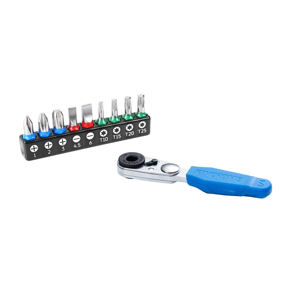 KINCROME Mini Ratchet Bit Set - 10 Piece K5014