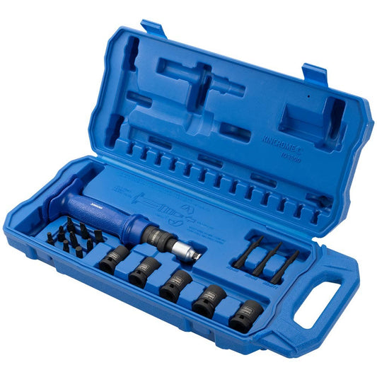 KINCROME Premium 5 16inch and 1 2inch Drive Impact Driver Set - 18 Piece ID3500