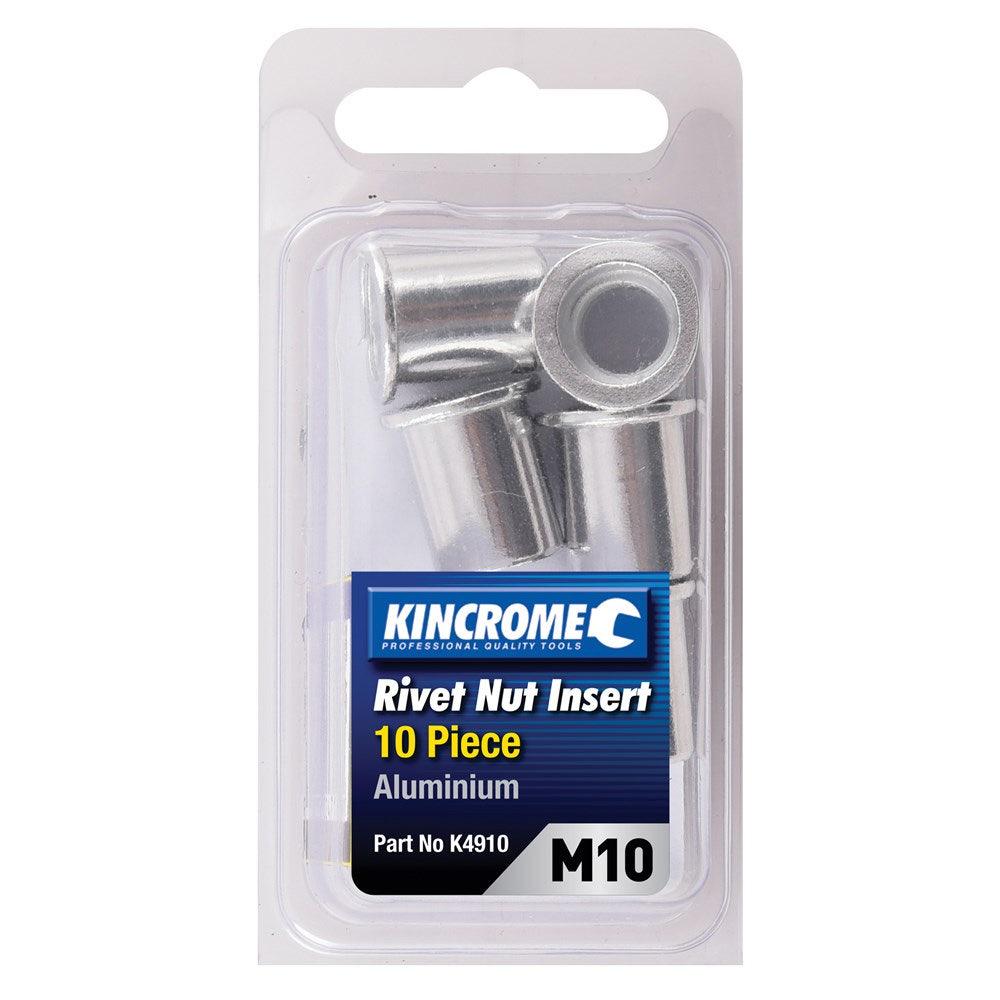 KINCROME Rivet Nut Insert M10 Aluminium - 10 Piece K4910