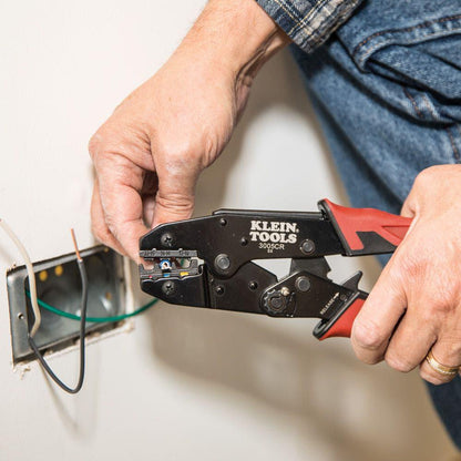 KLEIN 0.5-6mm Insulated Ratcheting Crimper A3005CR