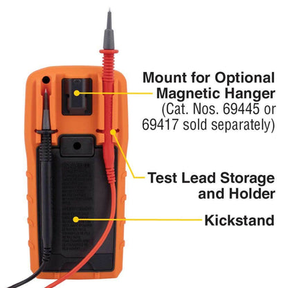 KLEIN 1000V 10A AC DC Digital Multimeter LOZ TRMS Temp CATIV A-MM720