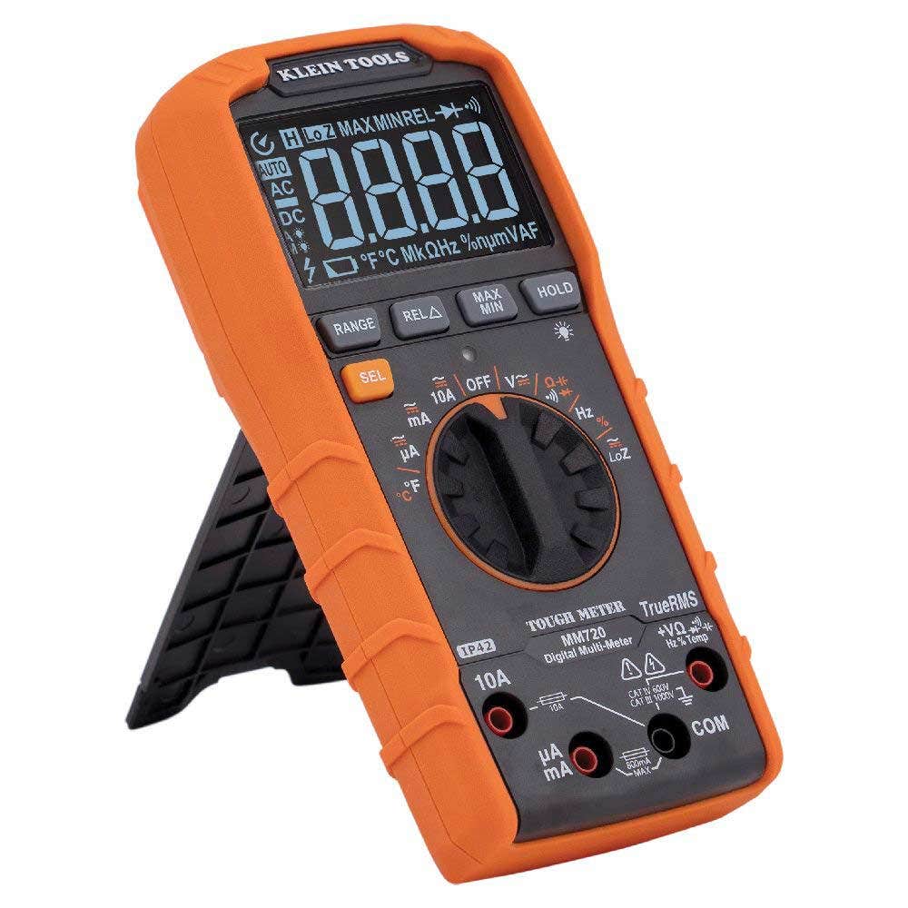 KLEIN 1000V 10A AC DC Digital Multimeter LOZ TRMS Temp CATIV A-MM720