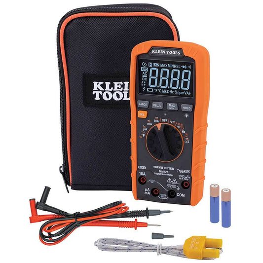 KLEIN 1000V 10A AC DC Digital Multimeter LOZ TRMS Temp CATIV A-MM720