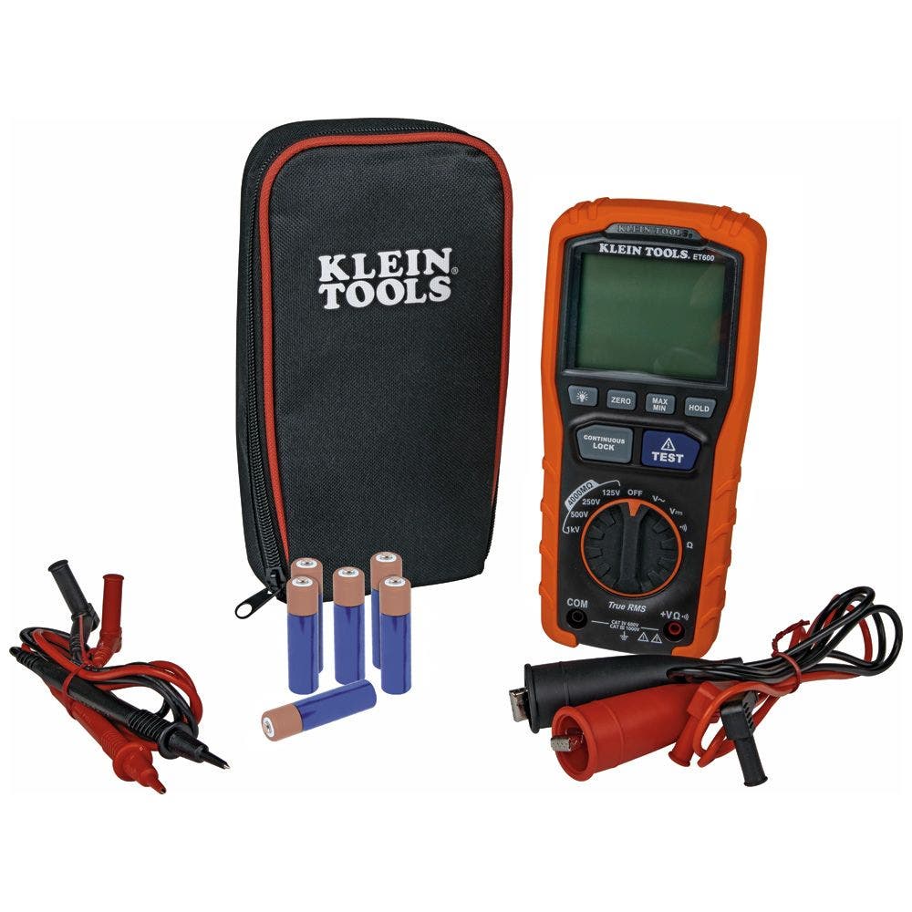 KLEIN 1000V Insulation Resistance Tester CATIII AET600