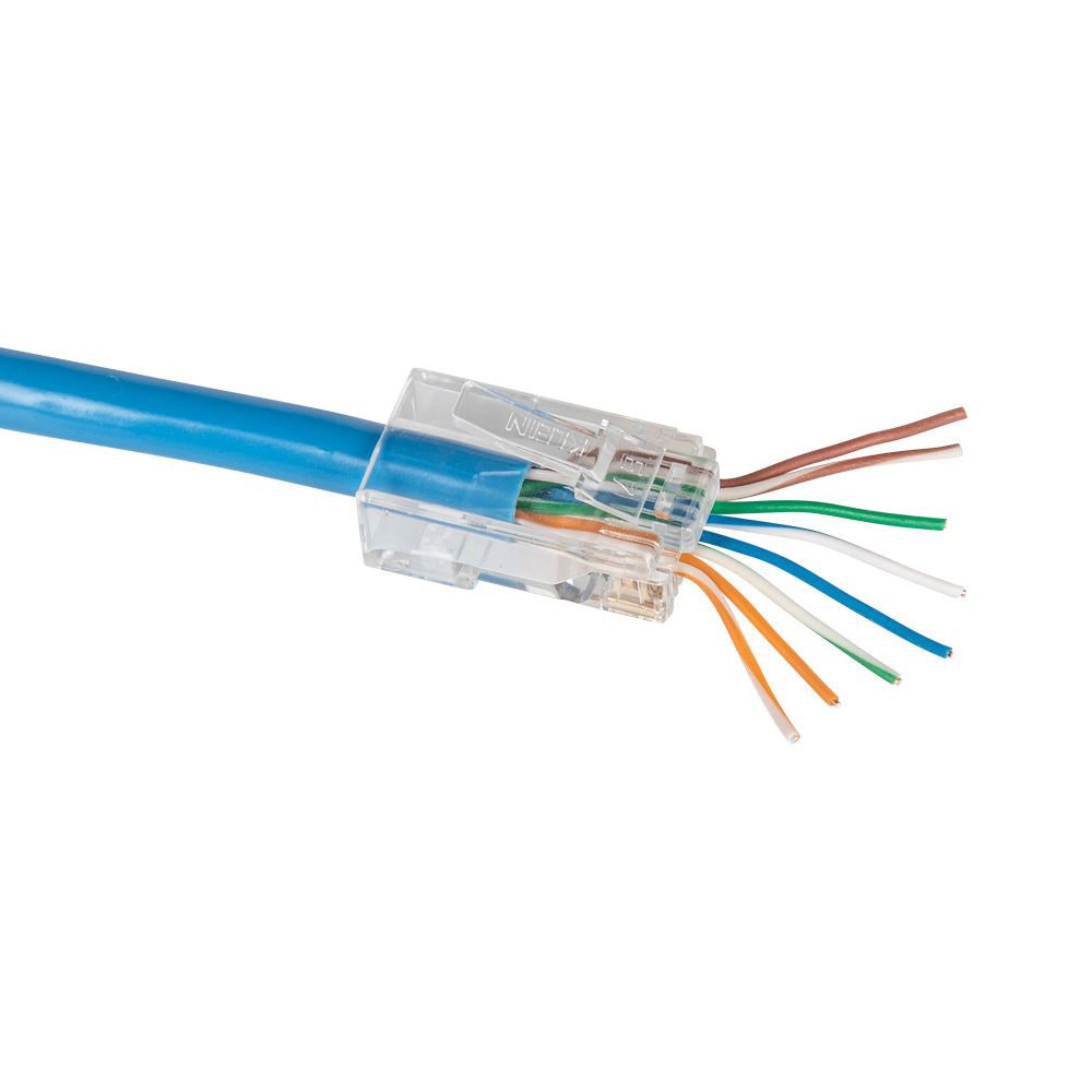 KLEIN 10-Pack Pass-Thru Modular Data Plugs CAT6 A-VDV826-729