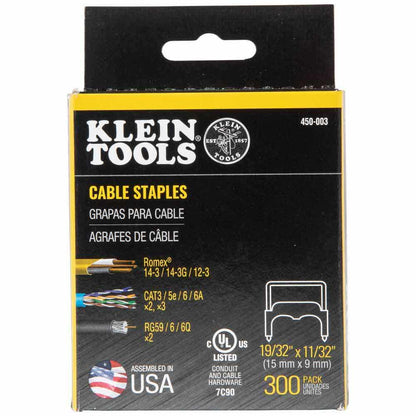 KLEIN 11 32 x 19 32inch Insulated Staples - 300 Pack A-450-003