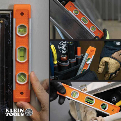 KLEIN 229mm Torpedo Spirit Level - 3 Vials A-935
