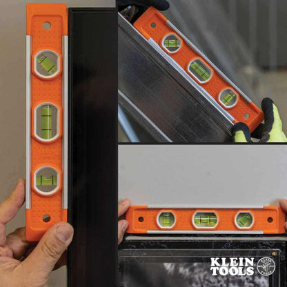 KLEIN 229mm Torpedo Spirit Level - 3 Vials A-935