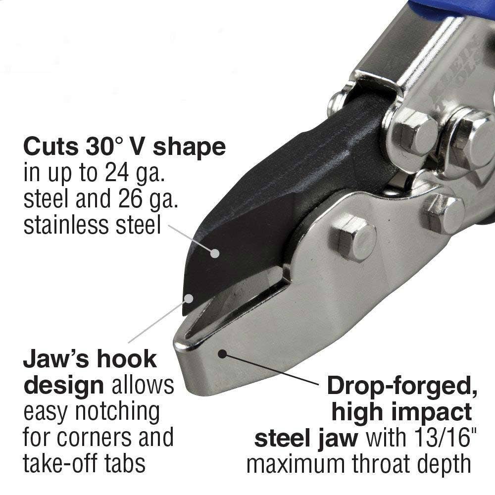 KLEIN 232mm 13 16inch V-Shape Hand Notcher A-86526
