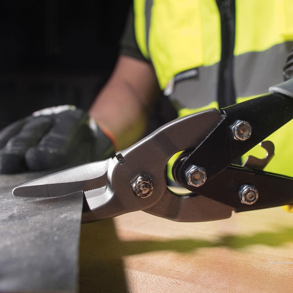 KLEIN 256mm Straight Aviation Snips with Wire Cutter A-1202S