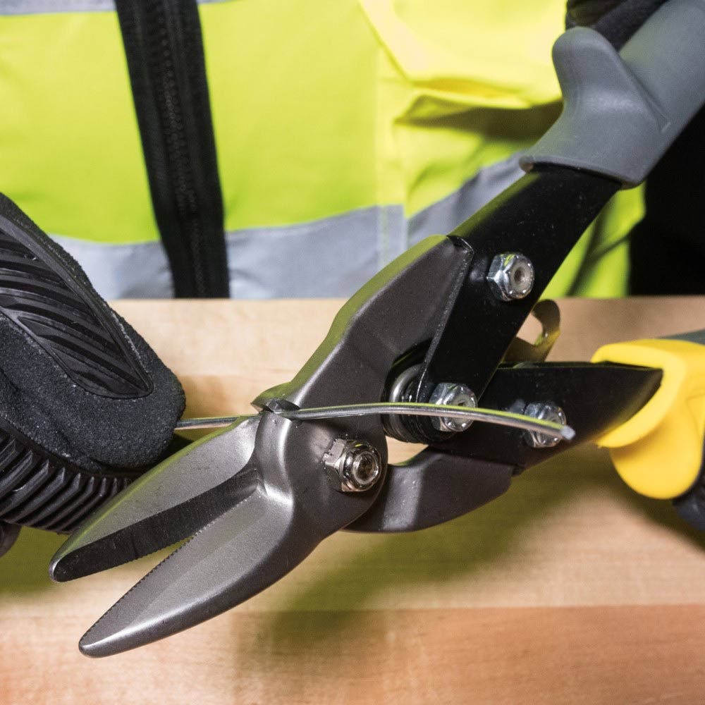 KLEIN 256mm Straight Aviation Snips with Wire Cutter A-1202S