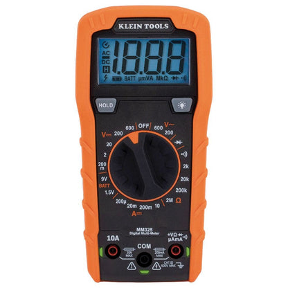 KLEIN 600V AC DC 10A DC Manual Range Multimeter A-MM325