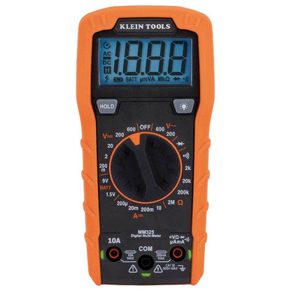 KLEIN 600V AC DC 10A DC Manual Range Multimeter A-MM325