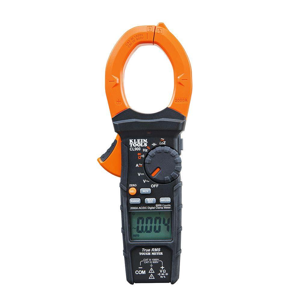 KLEIN 600V CAT4 2000AMP 1000V CAT3 AC DC Digital Clamp Meter ACL900