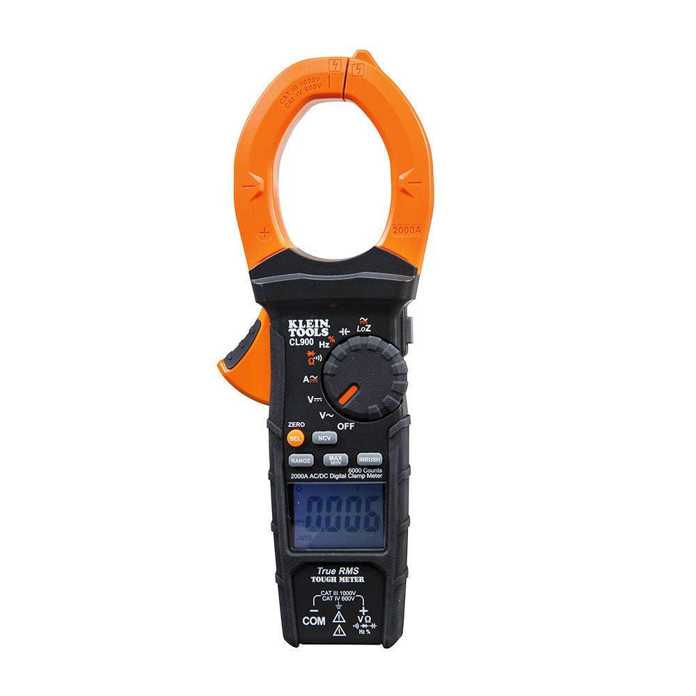 KLEIN 600V CAT4 2000AMP 1000V CAT3 AC DC Digital Clamp Meter ACL900