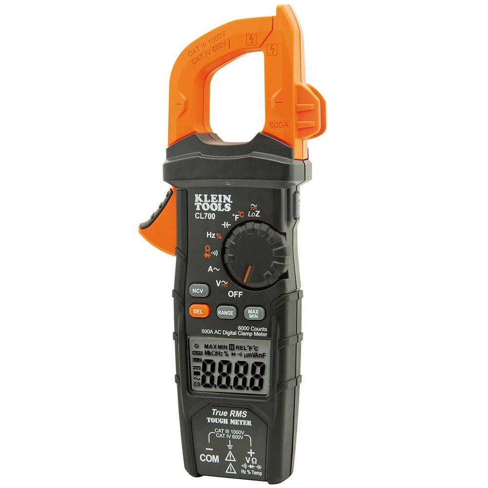 KLEIN 600V CAT4 LoZ 1000V CAT3 AC DC Digital Clamp Meter ACL700