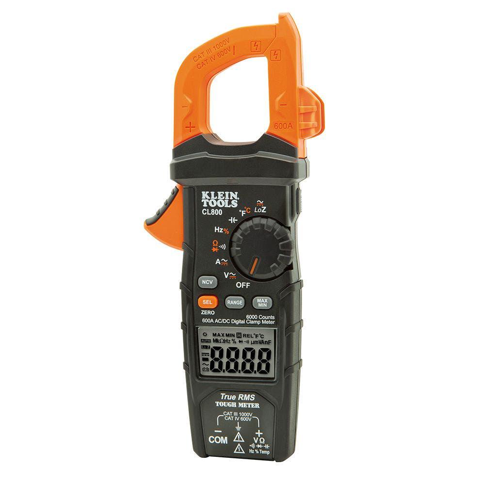 KLEIN 600V CAT4 LoZ 1000V CAT3 AC DC Digital Clamp Meter Auto Off ACL800