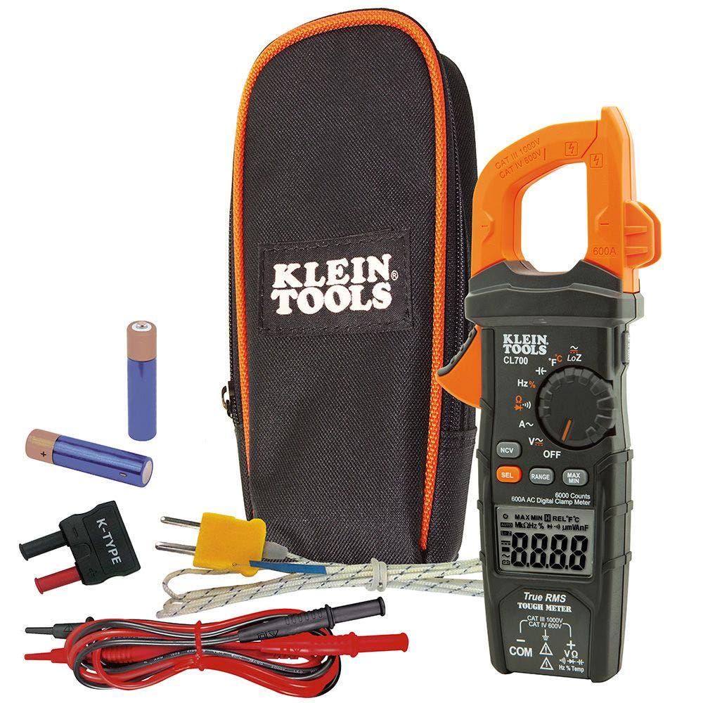 KLEIN 600V CAT4 LoZ 1000V CAT3 AC DC Digital Clamp Meter ACL700