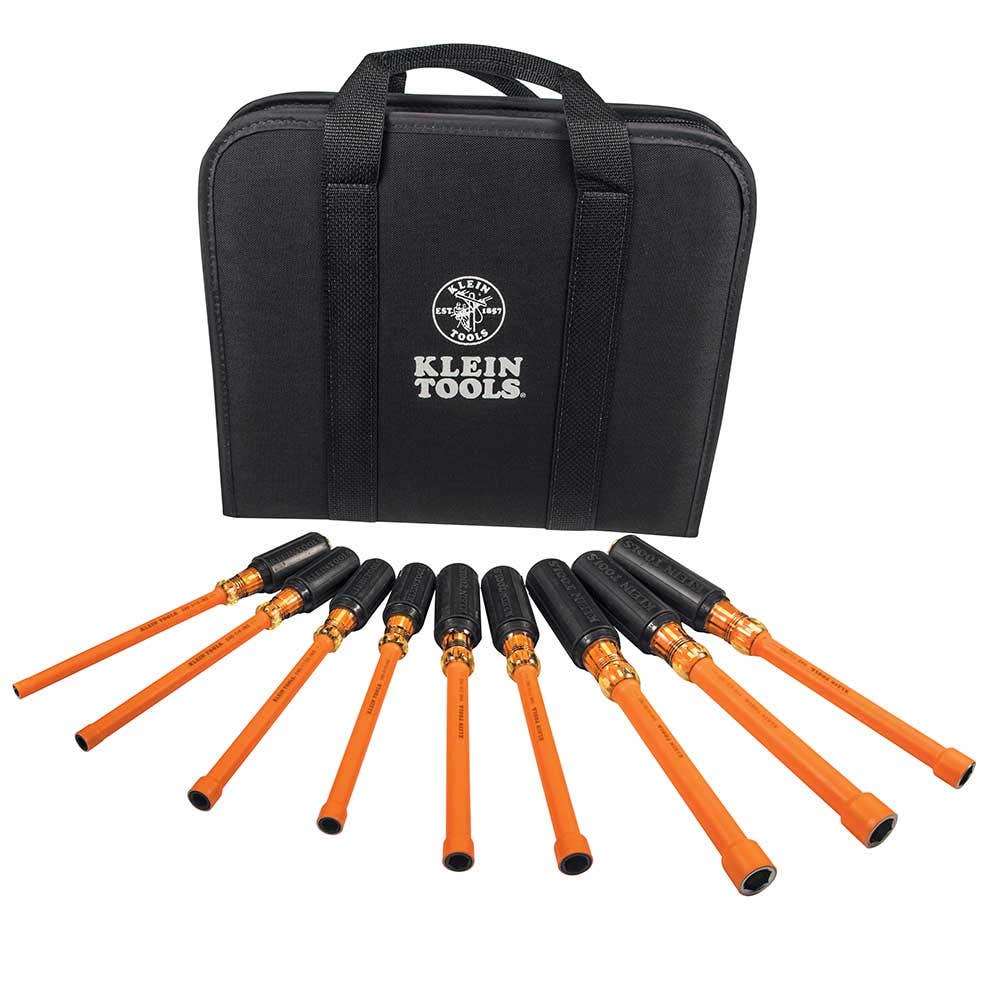 KLEIN 6inch Shaft Insulated Nut Driver Set - 9 Piece A-33524