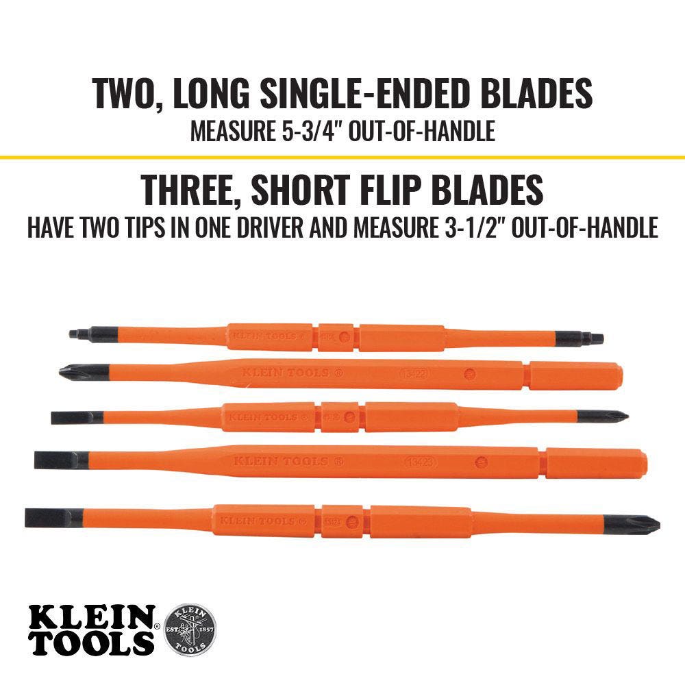 KLEIN 8-in-1 Insulated Screwdriver Set 32288
