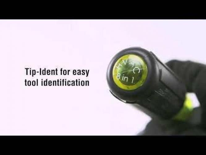 KLEIN 8-in-1 Screwdriver Nut Driver with Slide Drive A-32596