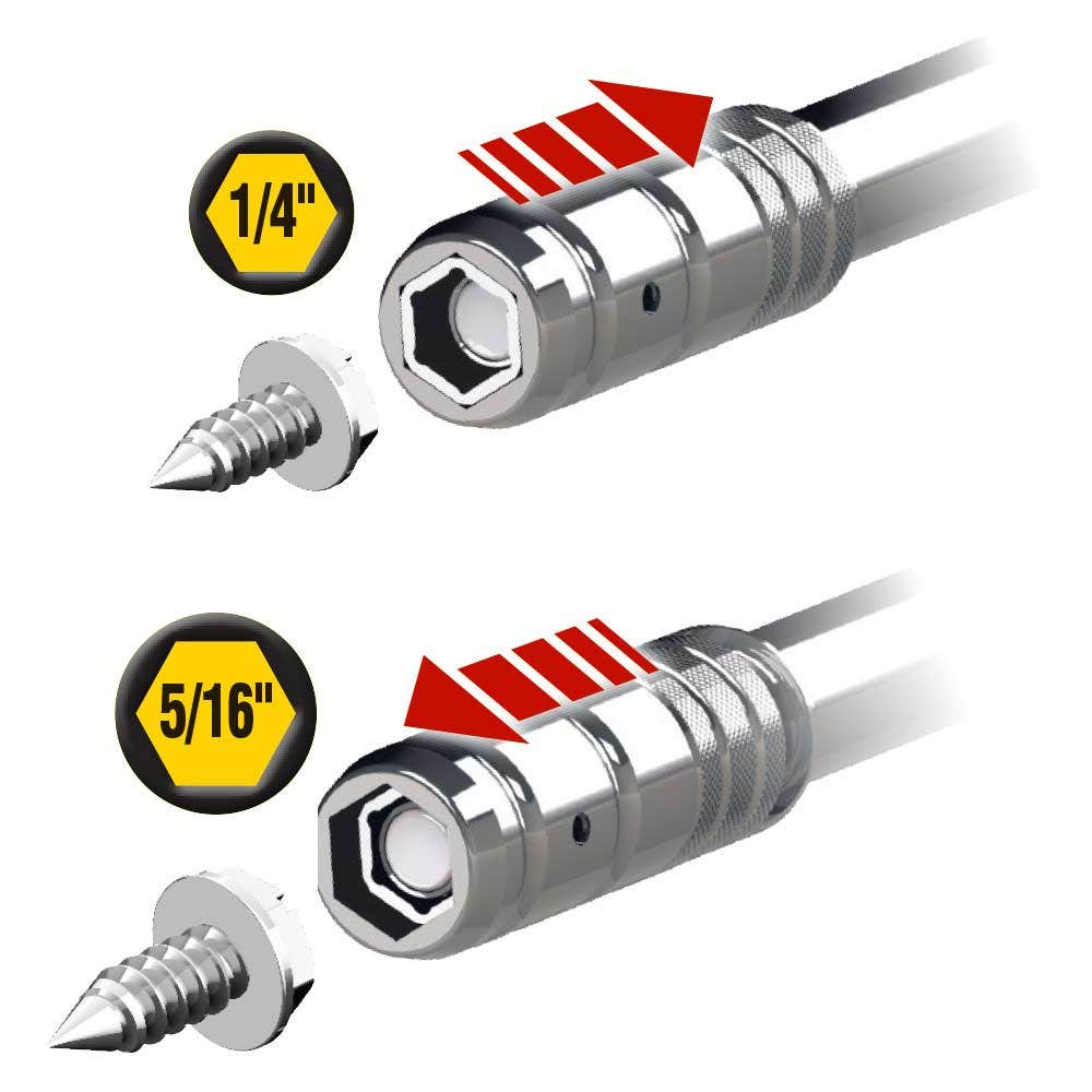 KLEIN 8-in-1 Screwdriver Nut Driver with Slide Drive A-32596