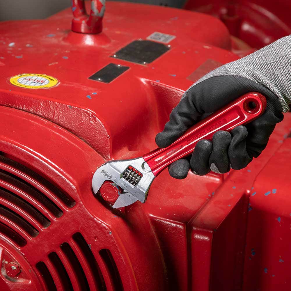 KLEIN 8inch Adjustable Wrench Extra-Capacity Dipped A-D507-8