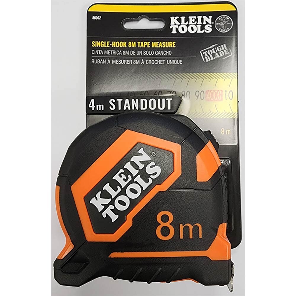 KLEIN 8m x 25mm Tape Measure - 4m Standout Exclusive A-86002