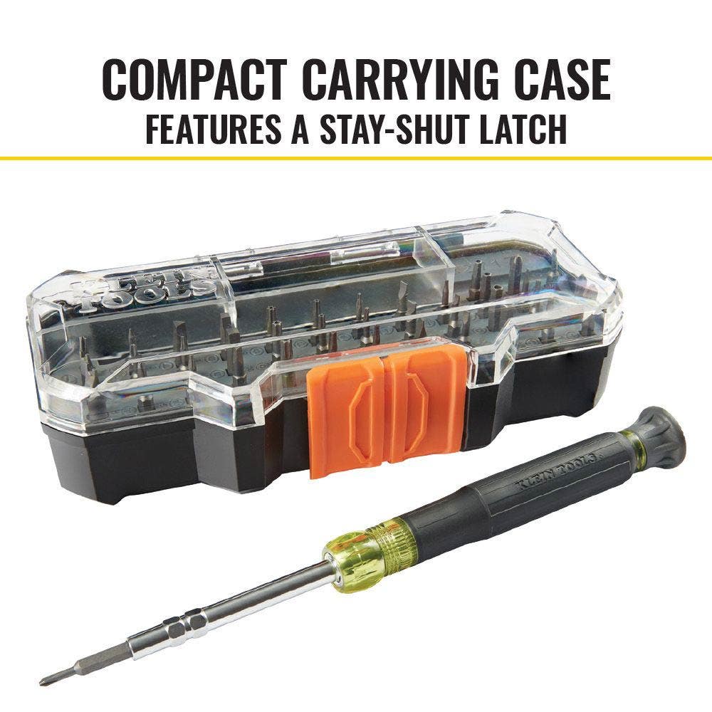 KLEIN All-in-1 Precision Screwdriver Bit Set with Case - 39 Piece A32717