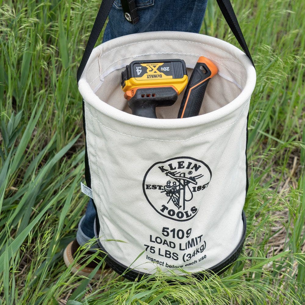 KLEIN Canvas Hard Base Tool Bucket 5109