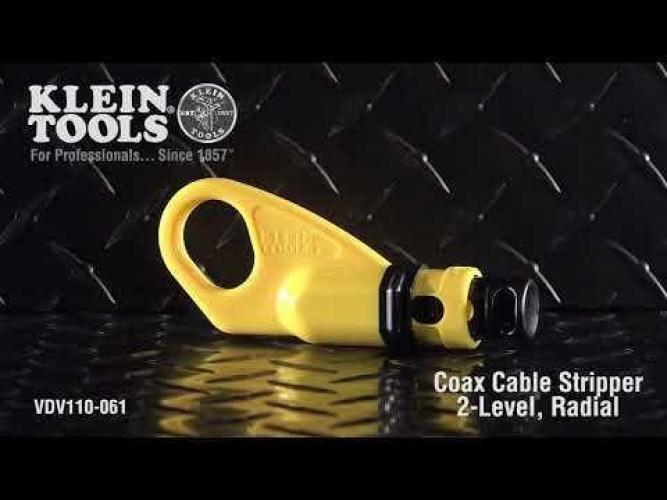 KLEIN Coax Cable 2-Level Radial Stripper A-VDV110-061