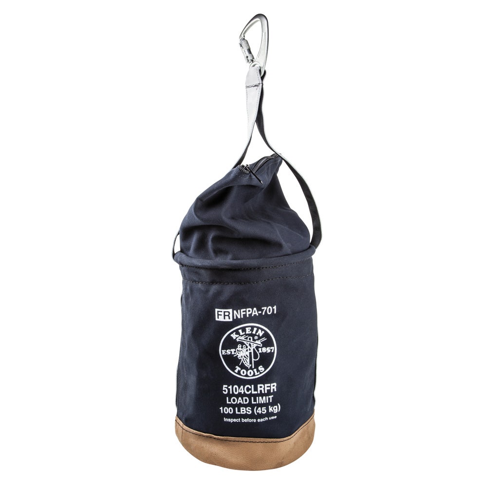 KLEIN Flame-Resistant Top-Closing Tool Bucket 5104CLRFR
