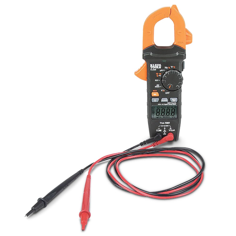 KLEIN HVAC Digital Clamp Meter AC Auto-Ranging 400 Amp A-CL320